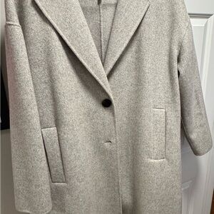 Diane Von Furstenberg Light Gray Trench Coat